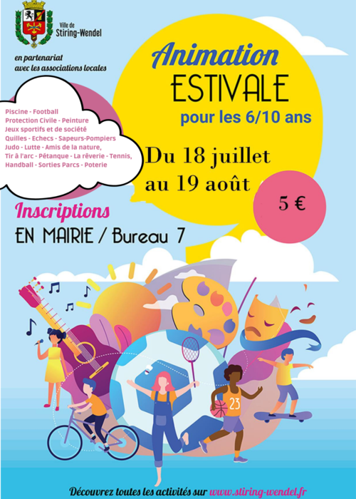 Affiche Animation estivale 2022 Stiring-Wendel Affiche Animation estivale 2022 Stiring-Wendel